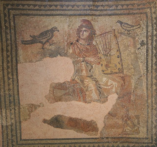 Orpheus – hier auf einer Mosaikdarstellung im Dominicaner-Museum, Rottweil